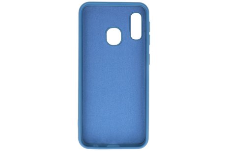BAOHU Hoesje Geschikt voor de Samsung Galaxy A20e - Fashion Color Backcover Telefoonhoesje - Navy