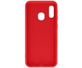 Hoesje Geschikt voor de Samsung Galaxy A20e - Fashion Color Backcover Telefoonhoesje - Rood