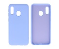 BAOHU Hoesje Geschikt voor de Samsung Galaxy A20e - Fashion Color Backcover Telefoonhoesje - Paars
