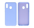 Hoesje Geschikt voor de Samsung Galaxy A20e - Fashion Color Backcover Telefoonhoesje - Paars