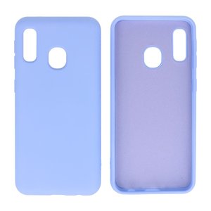 BAOHU Hoesje Geschikt voor de Samsung Galaxy A20e - Fashion Color Backcover Telefoonhoesje - Paars