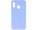 BAOHU Hoesje Geschikt voor de Samsung Galaxy A20e - Fashion Color Backcover Telefoonhoesje - Paars