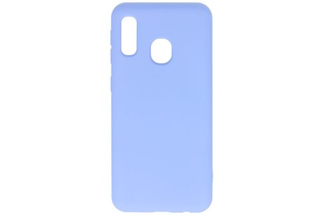BAOHU Hoesje Geschikt voor de Samsung Galaxy A20e - Fashion Color Backcover Telefoonhoesje - Paars