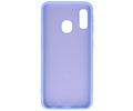 Hoesje Geschikt voor de Samsung Galaxy A20e - Fashion Color Backcover Telefoonhoesje - Paars