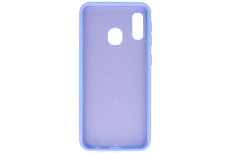 BAOHU Hoesje Geschikt voor de Samsung Galaxy A20e - Fashion Color Backcover Telefoonhoesje - Paars