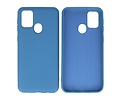 BAOHU Hoesje Geschikt voor de Samsung Galaxy M31  - Fashion Color Backcover Telefoonhoesje - Navy
