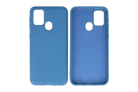 BAOHU Hoesje Geschikt voor de Samsung Galaxy M31  - Fashion Color Backcover Telefoonhoesje - Navy