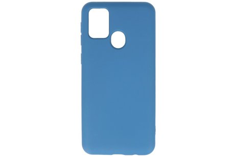 BAOHU Hoesje Geschikt voor de Samsung Galaxy M31  - Fashion Color Backcover Telefoonhoesje - Navy