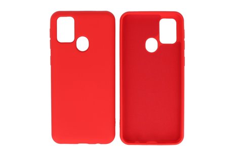 BAOHU Hoesje Geschikt voor de Samsung Galaxy M31  - Fashion Color Backcover Telefoonhoesje - Rood