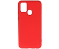 BAOHU Hoesje Geschikt voor de Samsung Galaxy M31  - Fashion Color Backcover Telefoonhoesje - Rood