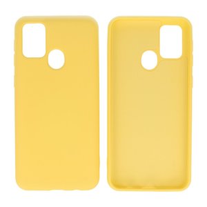 Hoesje Geschikt voor de Samsung Galaxy M31  - Fashion Color Backcover Telefoonhoesje - Geel