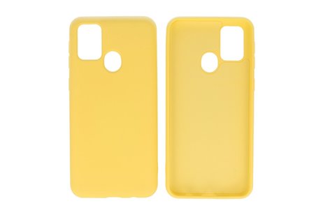 BAOHU Hoesje Geschikt voor de Samsung Galaxy M31  - Fashion Color Backcover Telefoonhoesje - Geel