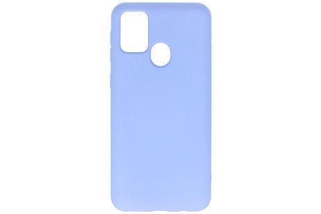 BAOHU Hoesje Geschikt voor de Samsung Galaxy M31  - Fashion Color Backcover Telefoonhoesje - Paars
