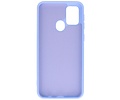 BAOHU Hoesje Geschikt voor de Samsung Galaxy M31  - Fashion Color Backcover Telefoonhoesje - Paars