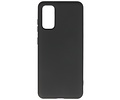 Hoesje Geschikt voor de Samsung Galaxy S20 - Fashion Color Backcover Telefoonhoesje - Zwart