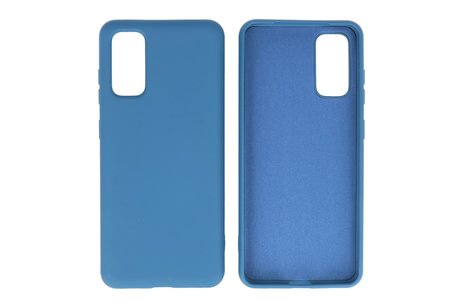 Hoesje Geschikt voor de Samsung Galaxy S20 - Fashion Color Backcover Telefoonhoesje - Navy