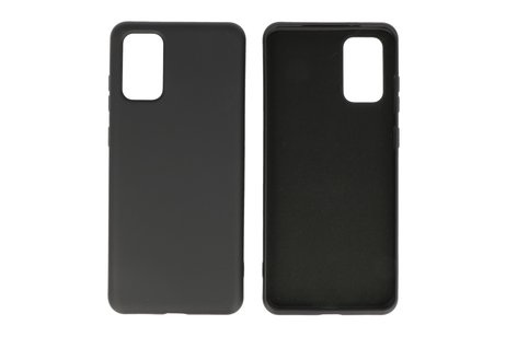 BAOHU Hoesje Geschikt voor de Samsung Galaxy S20 Plus - Fashion Color Backcover Telefoonhoesje - Zwart