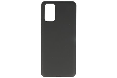 BAOHU Hoesje Geschikt voor de Samsung Galaxy S20 Plus - Fashion Color Backcover Telefoonhoesje - Zwart