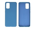 BAOHU Hoesje Geschikt voor de Samsung Galaxy S20 Plus - Fashion Color Backcover Telefoonhoesje - Navy