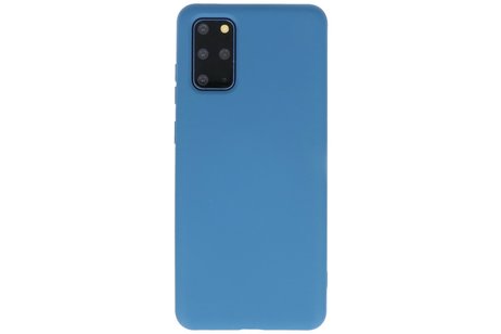BAOHU Hoesje Geschikt voor de Samsung Galaxy S20 Plus - Fashion Color Backcover Telefoonhoesje - Navy