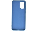 BAOHU Hoesje Geschikt voor de Samsung Galaxy S20 Plus - Fashion Color Backcover Telefoonhoesje - Navy