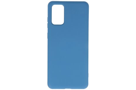 BAOHU Hoesje Geschikt voor de Samsung Galaxy S20 Plus - Fashion Color Backcover Telefoonhoesje - Navy