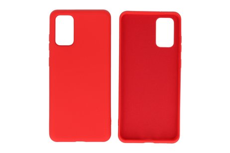 BAOHU Hoesje Geschikt voor de Samsung Galaxy S20 Plus - Fashion Color Backcover Telefoonhoesje - Rood
