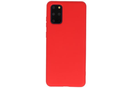BAOHU Hoesje Geschikt voor de Samsung Galaxy S20 Plus - Fashion Color Backcover Telefoonhoesje - Rood