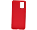 BAOHU Hoesje Geschikt voor de Samsung Galaxy S20 Plus - Fashion Color Backcover Telefoonhoesje - Rood