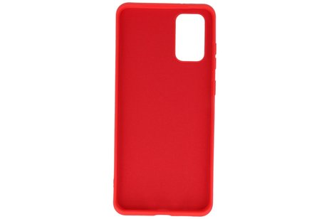 BAOHU Hoesje Geschikt voor de Samsung Galaxy S20 Plus - Fashion Color Backcover Telefoonhoesje - Rood