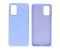 Hoesje Geschikt voor de Samsung Galaxy S20 Plus - Fashion Color Backcover Telefoonhoesje - Paars