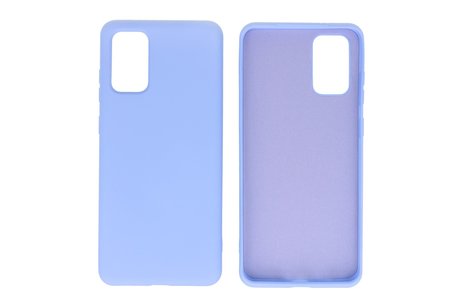 Hoesje Geschikt voor de Samsung Galaxy S20 Plus - Fashion Color Backcover Telefoonhoesje - Paars