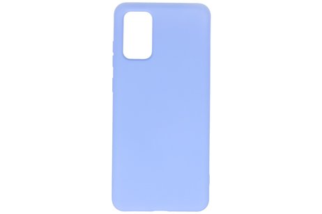 Hoesje Geschikt voor de Samsung Galaxy S20 Plus - Fashion Color Backcover Telefoonhoesje - Paars