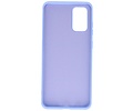 BAOHU Hoesje Geschikt voor de Samsung Galaxy S20 Plus - Fashion Color Backcover Telefoonhoesje - Paars