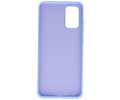 Hoesje Geschikt voor de Samsung Galaxy S20 Plus - Fashion Color Backcover Telefoonhoesje - Paars