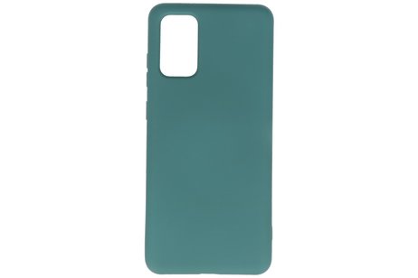 Samsung Galaxy S20 Plus Hoesje Fashion Backcover Telefoonhoesje Donker Groen