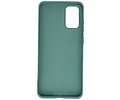 BAOHU Hoesje Geschikt voor de Samsung Galaxy S20 Plus - Fashion Color Backcover Telefoonhoesje - Donker Groen