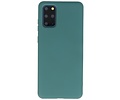 Samsung Galaxy S20 Plus Hoesje Fashion Backcover Telefoonhoesje Donker Groen