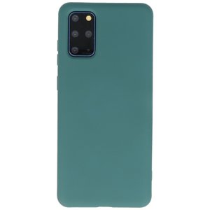 Samsung Galaxy S20 Plus Hoesje Fashion Backcover Telefoonhoesje Donker Groen