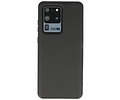 BAOHU Hoesje Geschikt voor de Samsung Galaxy S20 Ultra - Fashion Color Backcover Telefoonhoesje - Zwart