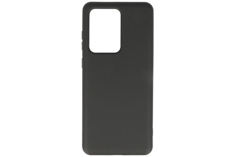 BAOHU Hoesje Geschikt voor de Samsung Galaxy S20 Ultra - Fashion Color Backcover Telefoonhoesje - Zwart