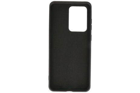 BAOHU Hoesje Geschikt voor de Samsung Galaxy S20 Ultra - Fashion Color Backcover Telefoonhoesje - Zwart