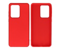 BAOHU Hoesje Geschikt voor de Samsung Galaxy S20 Ultra - Fashion Color Backcover Telefoonhoesje - Rood