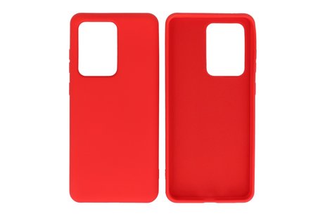 BAOHU Hoesje Geschikt voor de Samsung Galaxy S20 Ultra - Fashion Color Backcover Telefoonhoesje - Rood