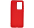 BAOHU Hoesje Geschikt voor de Samsung Galaxy S20 Ultra - Fashion Color Backcover Telefoonhoesje - Rood
