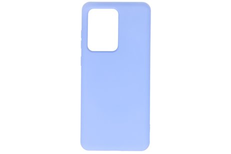 BAOHU Hoesje Geschikt voor de Samsung Galaxy S20 Ultra - Fashion Color Backcover Telefoonhoesje - Paars