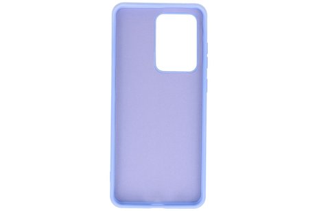 BAOHU Hoesje Geschikt voor de Samsung Galaxy S20 Ultra - Fashion Color Backcover Telefoonhoesje - Paars