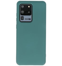 BAOHU Samsung Galaxy S20 Ultra Hoesje Fashion Backcover Telefoonhoesje Donker Groen