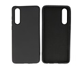 BAOHU Hoesje Geschikt voor de Huawei P30 - Fashion Color Backcover Telefoonhoesje - Zwart