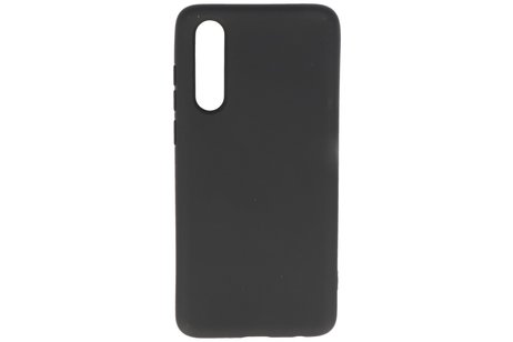 BAOHU Hoesje Geschikt voor de Huawei P30 - Fashion Color Backcover Telefoonhoesje - Zwart